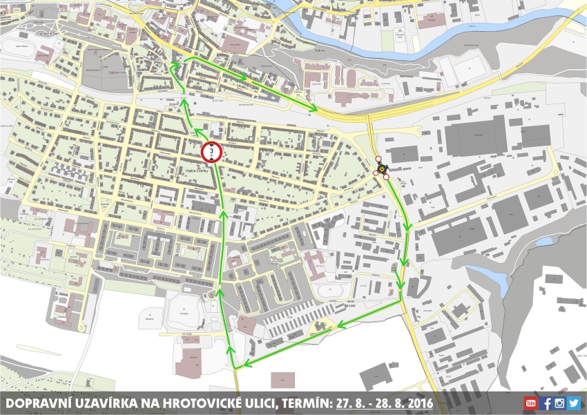 hrotovicka provizorni kruhovy objezd trebic RADNICE 3